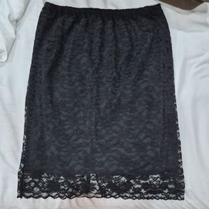 Fiorlini Sexy Black Lace Skirt Whimsigoth Size 3X
